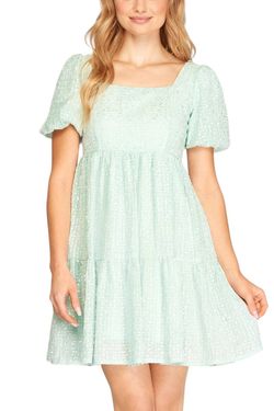 Style 1-1887284898-892 SHE + SKY Green Size 8 A-line Cocktail Dress on Queenly