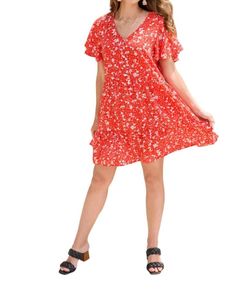 Style 1-2576392674-74 Jodifl Red Size 4 Casual Summer Polyester Cocktail Dress on Queenly