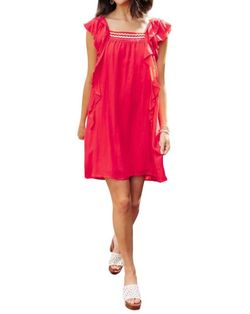 Style 1-1407455494-74 entro Red Size 4 Polyester A-line Cocktail Dress on Queenly