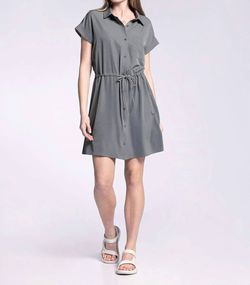 Style 1-2310499150-149 Thread & Supply Green Size 12 Casual A-line Custom High Neck Cocktail Dress on Queenly