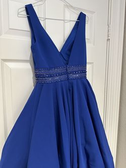 Mac Duggal Blue Size 2 Prom Military Pageant A-line Dress on Queenly