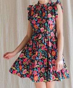 Style 1-2448732515-892 Jodifl Black Size 8 Summer Floral Cocktail Dress on Queenly