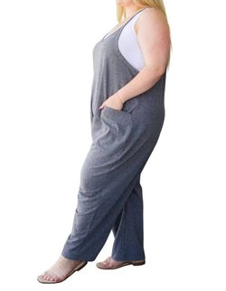 Style 1-3987418021-611 Hailey & Co Gray Size 16 Grey Hailey And Co Jumpsuit Dress on Queenly