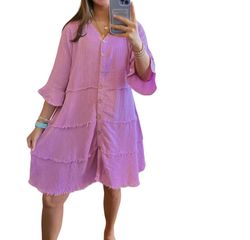 Style 1-2008278214-149 Easel Purple Size 12 Sleeves V Neck Cocktail Dress on Queenly