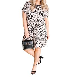 Style 1-749135060-74 ANDREE BY UNIT Black Size 4 Print Mini Cocktail Dress on Queenly