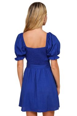 Style 1-3506514683-149 Lulus Blue Size 12 Casual Summer Cocktail Dress on Queenly