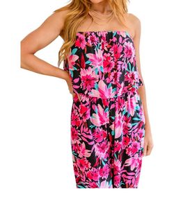 Style 1-1164334889-611 ANDREE BY UNIT Pink Size 16 Plus Size Jumpsuit Dress on Queenly