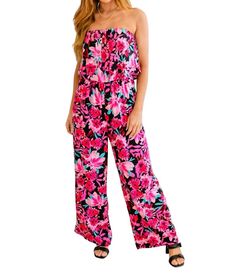 Style 1-1164334889-611 ANDREE BY UNIT Pink Size 16 Party Jumpsuit Dress on Queenly