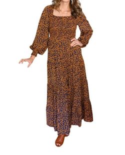 Style 1-820094619-74 Hailey & Co Brown Size 4 Polyester Hailey And Co Military Floor Length Straight Dress on Queenly