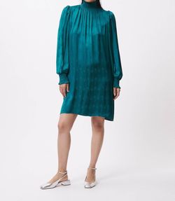 Style 1-3455323828-74 FRNCH Green Size 4 Turquoise 1-3455323828-74 Mini Cocktail Dress on Queenly