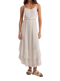 Style 1-3277950918-149 Z Supply White Size 12 Spaghetti Strap Military Floor Length Straight Dress on Queenly