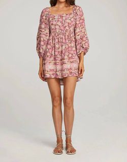 Style 1-2359305487-74 saltwater LUXE Pink Size 4 Summer Floral Cocktail Dress on Queenly