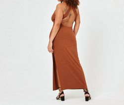 Style 1-4036623000-149 L*SPACE Brown Size 12 Floor Length Free Shipping Straight Dress on Queenly