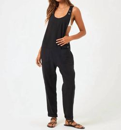 Style 1-4014327862-70 L*SPACE Black Size 0 Floor Length 1-4014327862-70 Free Shipping Pockets Jumpsuit Dress on Queenly