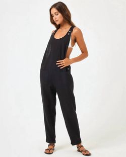 Style 1-4014327862-70 L*SPACE Black Size 0 Floor Length Jumpsuit Dress on Queenly