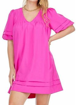 Style 1-2792945647-70 Joy Joy Pink Size 0 Polyester V Neck Cocktail Dress on Queenly