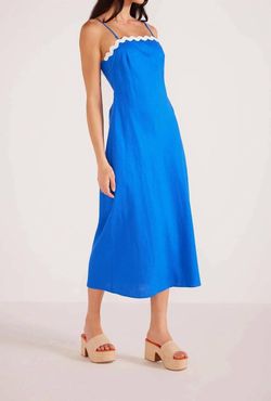 Style 1-2460354100-149 MINKPINK Blue Size 12 Jersey Square Neck Cocktail Dress on Queenly