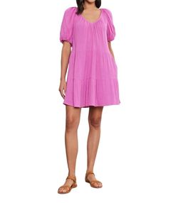 Style 1-1170179708-892 Velvet by Graham & Spencer Pink Size 8 Free Shipping Pockets Cocktail Dress on Queenly