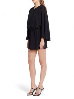 Style 1-3284555694-149 Amanda Uprichard Black Size 12 Jersey Sleeves Mini Cocktail Dress on Queenly