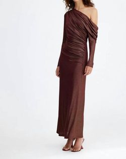 Style 1-3397164157-1498 SIGNIFICANT OTHER Brown Size 4 Sleeves Cocktail Dress on Queenly