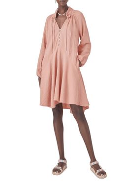 Style 1-2934285878-149 XIRENA Pink Size 12 V Neck High Low Plus Size Cocktail Dress on Queenly