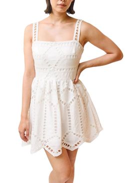 Style 1-3088272438-892 SAYLOR White Size 8 Sorority Rush Sorority Free Shipping Mini Cocktail Dress on Queenly