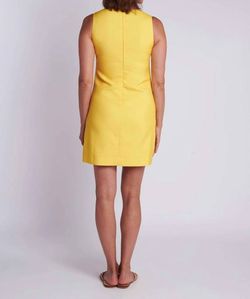 Style 1-3086317765-70 CK BRADLEY Yellow Size 0 Mini Sorority Polyester A-line Cocktail Dress on Queenly