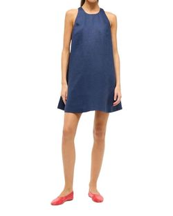 Style 1-2161723261-149 STAUD Blue Size 12 Free Shipping Cocktail Dress on Queenly