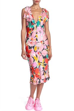 Style 1-2618473459-74 COREY LYNN CALTER Pink Size 4 Free Shipping Print Cocktail Dress on Queenly