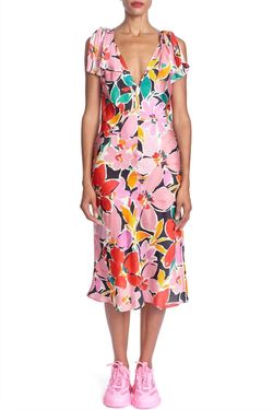 Style 1-2618473459-74 COREY LYNN CALTER Pink Size 4 Free Shipping Print Cocktail Dress on Queenly