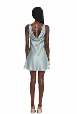 Style 1-2214550723-892 Amanda Uprichard Blue Size 8 Silk Mini Sorority Cocktail Dress on Queenly