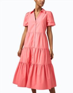 Style 1-964380168-149 Brochu Walker Pink Size 12 Coral Polyester Plus Size Cocktail Dress on Queenly