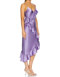 Style 1-3184582996-149 Cami NYC Purple Size 12 Pockets Mini V Neck Cocktail Dress on Queenly