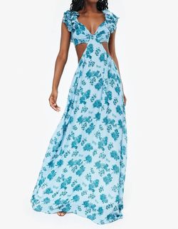 Style 1-854606734-149 Dos Marquesas Blue Size 12 50 Off Black Tie Plus Size Straight Dress on Queenly