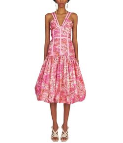 Style 1-2609525970-1498 Ulla Johnson Pink Size 4 Flare Cocktail Dress on Queenly