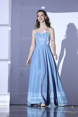 Blue Size 4 Straight Dress on Queenly