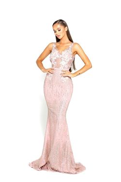 Style 1905 Portia and Scarlett Pink Size 8 Backless 70 Off Mermaid Dress on Queenly