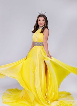 Rachel Allan Yellow Size 2 50 Off Pageant Ball gown on Queenly