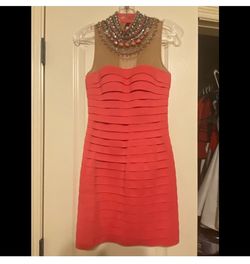 Style 32080 Sherri Hill Orange Size 2 Mini 50 Off 32080 Cocktail Dress on Queenly