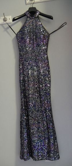 Betsy and Adam Multicolor Size 2 Floor Length Wedding Guest Mermaid Dress on Queenly