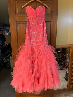 Pink Size 6 Mermaid Dress on Queenly