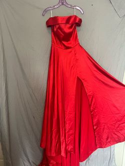 Sherri Hill Red Size 6 Prom Straight Dress on Queenly