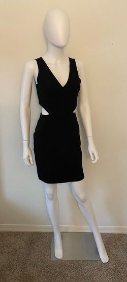 Express Black Size 4 Nightclub Free Shipping Jersey Cocktail Dress on Queenly