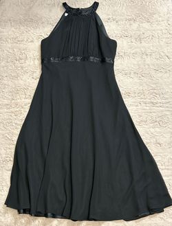 Evan-picone Black Size 8 Floor Length A-line Dress on Queenly