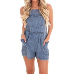 Style 1-2733614390-149 ee:some Blue Size 12 Pockets Plus Size Jumpsuit Dress on Queenly
