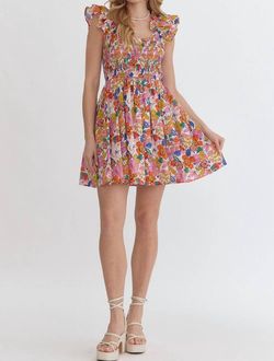 Style 1-1389898864-149 entro Pink Size 12 Print Sorority Plus Size Cocktail Dress on Queenly