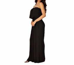 Style 1-2788309987-1691 BNS Black Size 16 Spandex Plus Size Jumpsuit Dress on Queenly