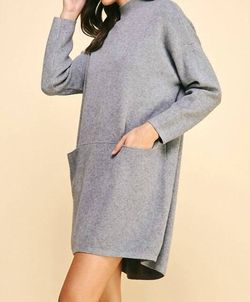 Style 1-4155253570-74 PINCH Gray Size 4 Grey Pockets Cocktail Dress on Queenly