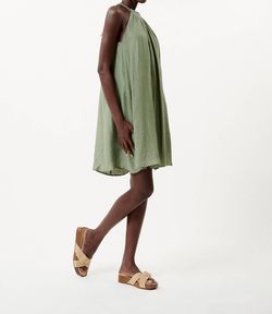 Style 1-2958339974-74 FRNCH Green Size 4 Sorority Rush Mini Cocktail Dress on Queenly