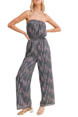 Style 1-2096998909-892 Sadie & Sage Blue Size 8 Jumpsuit Dress on Queenly